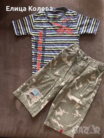Панталонки и тениска за момче 6 г