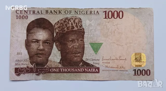 1000 найра Нигерия 2011 1000 найри Нигерия Африка, снимка 3 - Нумизматика и бонистика - 50061981