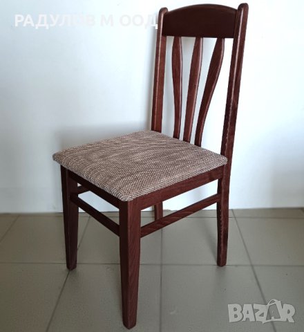 Трапезен стол Лале цвят орех / 771220, снимка 1 - Столове - 44045081