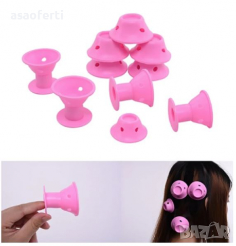 Гумени гъвкави ролки, снимка 4 - Аксесоари за коса - 36397356