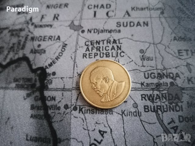 Монета - Кения - 5 цента | 1967г., снимка 2 - Нумизматика и бонистика - 35305732