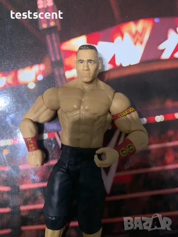 Екшън фигура WWE John Cena Джон Сина Mattel Basic Black Shorts Red Bands figure играчка, снимка 4 - Колекции - 48438241