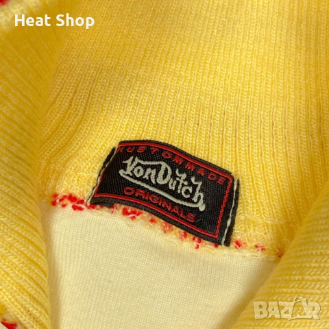 Дамско яке Von Dutch Kustommade Zip Up Velour Track Jacket, снимка 5 - Якета - 52633660