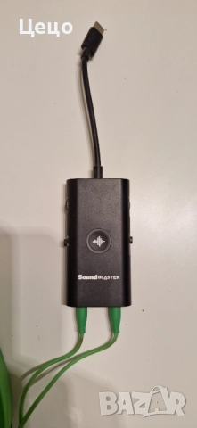 razer слушалки + soundblaster, снимка 2 - Слушалки и портативни колонки - 52505155