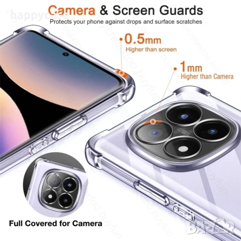 Xiaomi Redmi Note 15 Pro / 15 Pro+ / Удароустойчив силиконов кейс гръб калъф с камера протектор, снимка 4 - Калъфи, кейсове - 53132702