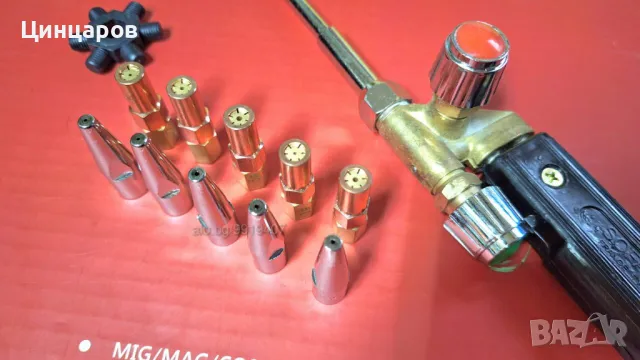 Горелка SOFAJO газ-кислород в комплект с дюзи 10бр./два типа/номер 1÷5 , снимка 3 - Други инструменти - 48079570