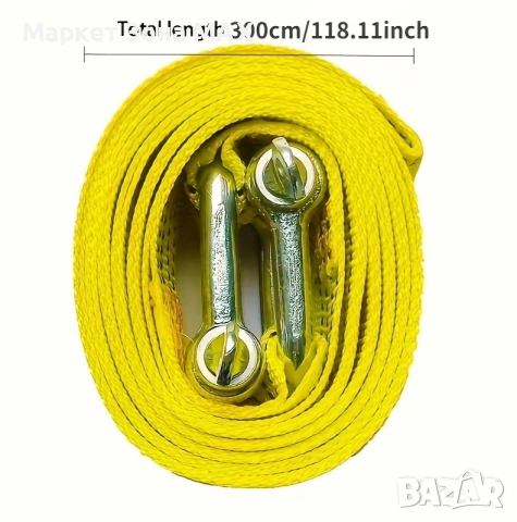 Въже за теглене на автомобили, бусове 5 метра – Издръжливост 5/8/10 тона , снимка 9 - Аксесоари и консумативи - 52893355