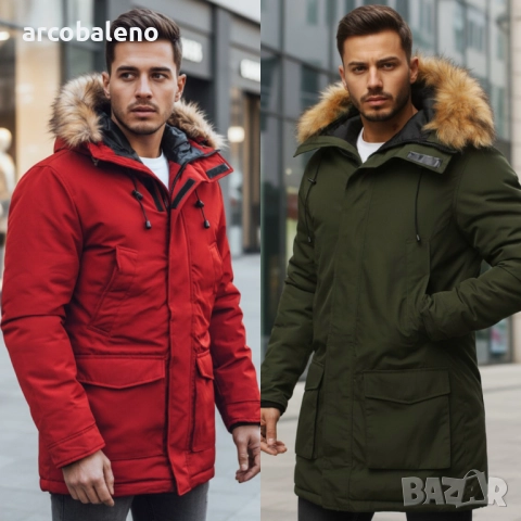 Мъжко зимно яке парка, 2цвята 