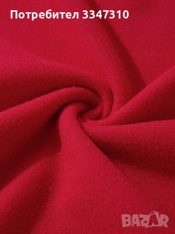 Унисекс Мека Ватирана Блуза в Ярко Червен Цвят с Уникална Щампа / Готин Дизайн, снимка 3 - Блузи - 39564294