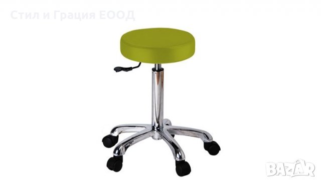 Козметичен/фризьорски стол -*табуретка Fast 53/73 см - бяла/сива/черна/зелена, снимка 4 - Педикюр и маникюр - 28262551