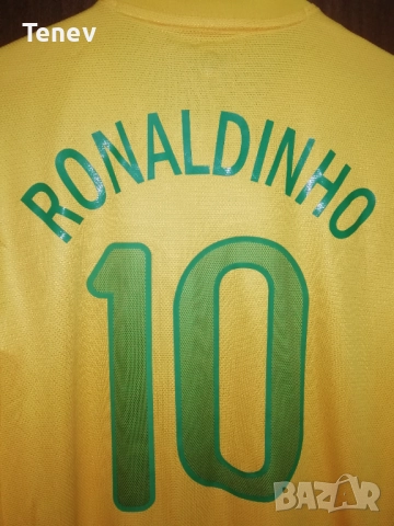 Brazil Ronaldinho 2012 2013 Home Nike Football Роналдиньо Бразилия оригинална тениска фланелка , снимка 3 - Тениски - 52940157