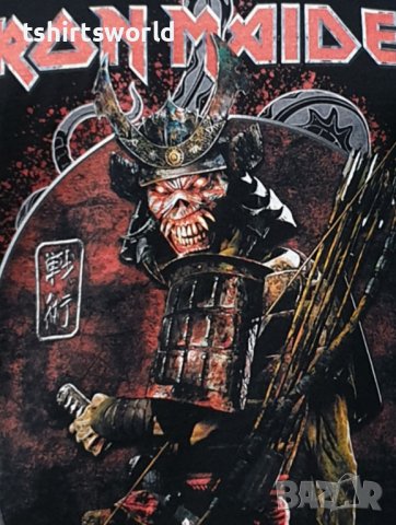 Нова мъжка тениска на музикалната група IRON MAIDEN - Senjutsu Samurai Eddie Snake Death, снимка 11 - Тениски - 37106898