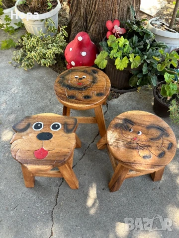 Столче / Табуретка от тиково дърво, снимка 10 - Други - 44077986