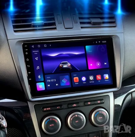 Мултимедия, за MAZDA 6, Двоен дин, Навигация, МАЗДА 6, дисплей, 2 DIN, плеър, 9“ екран, Android, MP3, снимка 3 - Аксесоари и консумативи - 47526768
