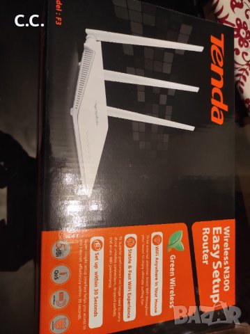 WiFi Рутер Tenda F3, 300Mbps, 38 лв, снимка 6 - Рутери - 38666592
