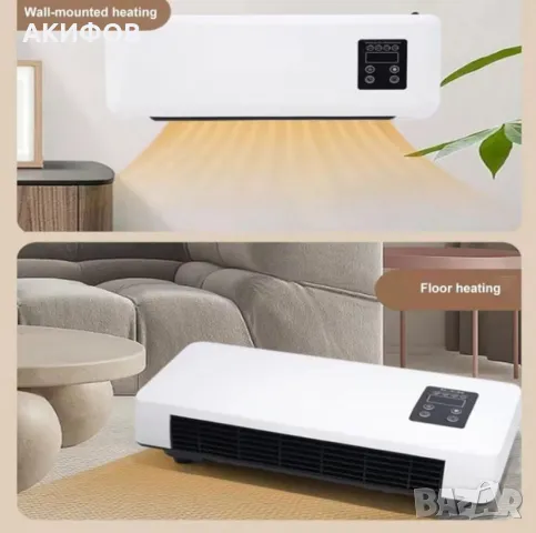 Печка за стенен монтаж с двойно предназначение – отопление и охлаждане, снимка 4 - Отоплителни печки - 49341365