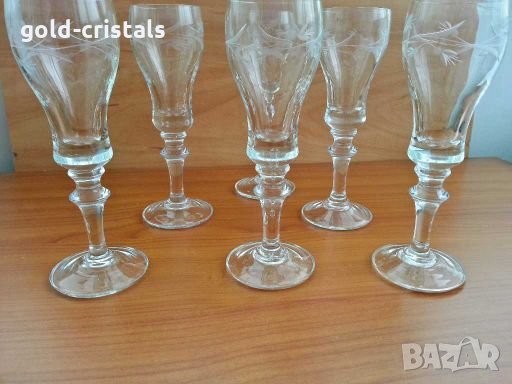  кристални чаши, снимка 2 - Чаши - 28433687