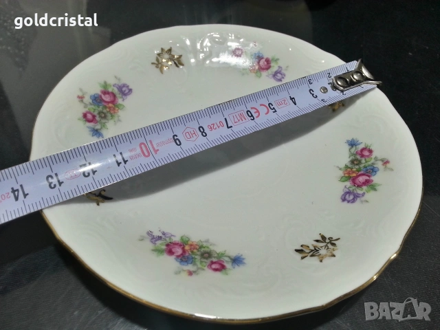 Стар порцелан Чехословакия троен сет за кафе чай, снимка 2 - Антикварни и старинни предмети - 53231813