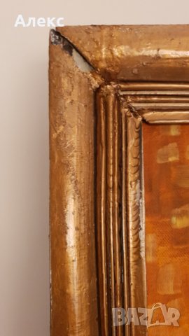 "Целувката" Густав Климт– Масло, Платно, Подпис, 80см/60см, 1969г, снимка 6 - Картини - 36623723