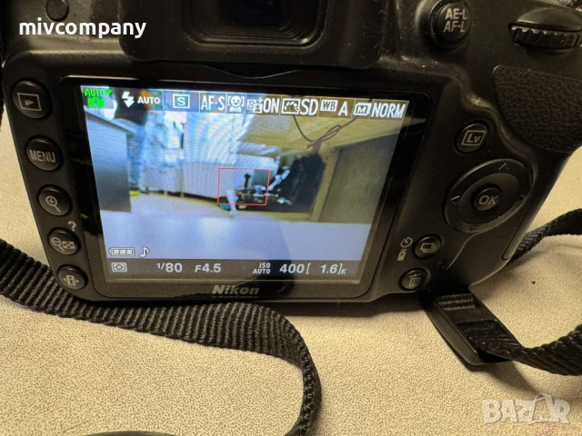 Фотоапарат Nikon D3200+обектив, снимка 5 - Фотоапарати - 53497032