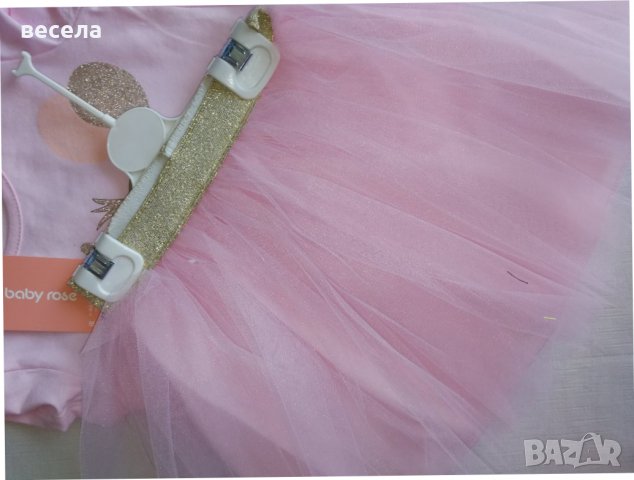 Блузка розов цвят и пола от тюл, снимка 3 - Детски комплекти - 37521657