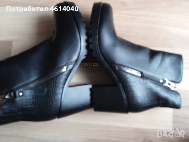 Обувки Боти на ток 7 см размер 37, снимка 4 - Дамски боти - 52513769