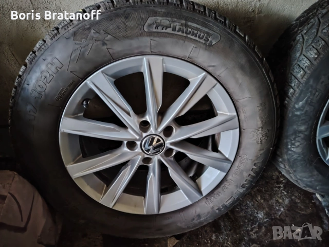 алуминиеви джанти 17 цола VAG /WV с нови зимни гуми 225/70 R17, снимка 5 - Гуми и джанти - 52094246