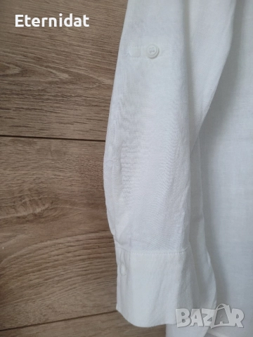 Бяла риза LIPSY LONDON лен , снимка 5 - Ризи - 51863402