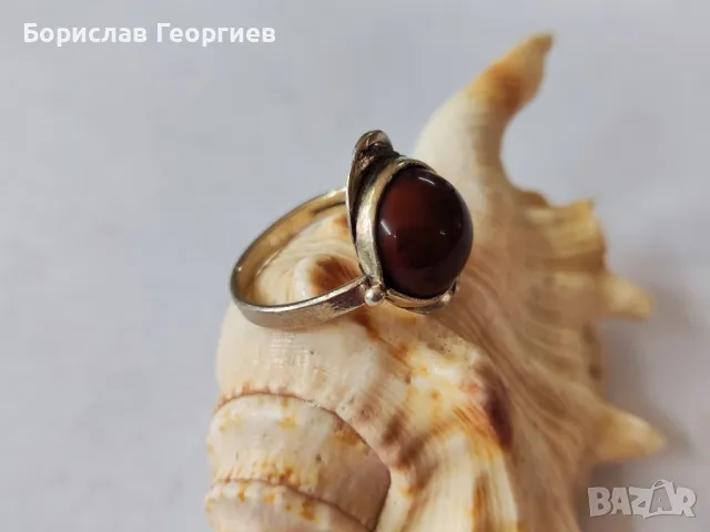 Стар сребърен пръстен, снимка 5 - Пръстени - 48688722
