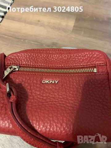 Кожена чанта DKNY, снимка 3 - Чанти - 32322945