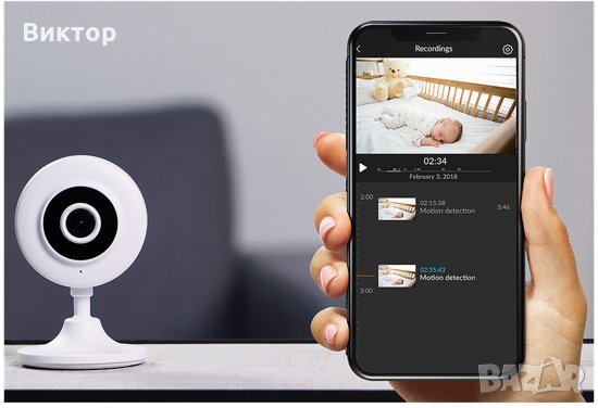 Безжична Wi-Fi камера. БЕБЕФОН КАМЕРА.Smartwares CIP-37210AT