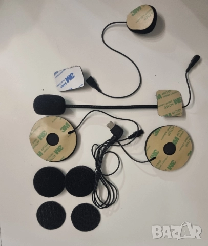 LEXIN интерком, аксесоари за втора каска: високоговорител и микрофон с USB-C конектор за слушалки , снимка 2 - Други - 52159662