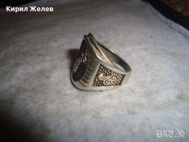 ТУРСКИ МОДЕН ПРЪСТЕН с ТУГРА БЛАГОРОДНА НЕРЪЖДАЕМА СТОМАНА 27557, снимка 7 - Пръстени - 36770105