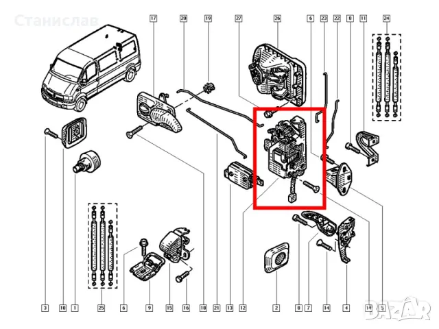 Nissan Interstar Брава за багажник, снимка 6 - Части - 50308785