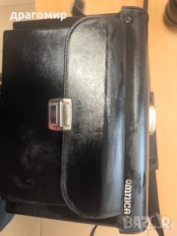 Vintage Omnica Black Leather Camera Case, снимка 14 - Чанти, стативи, аксесоари - 52489083