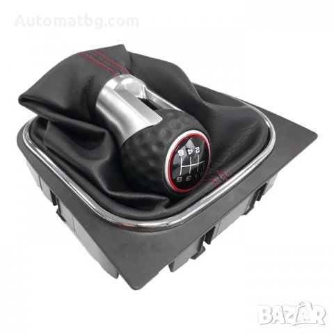 Топка с маншон за скоростен лост Automat, За VW GOLF GTI, 6 скорости, Черен, снимка 4 - Аксесоари и консумативи - 37933136