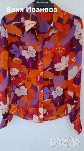 Флорална ризка Tommy Hilfiger в прекрасни цветове, снимка 5 - Ризи - 26242881