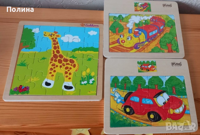 Дървени образователни играчки - пъзели, сортери, снимка 6 - Образователни игри - 52755147