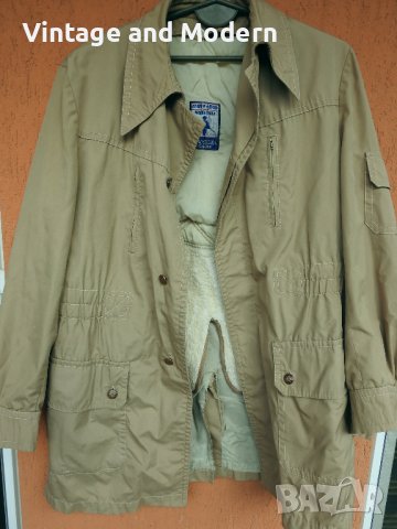 Соц. мода. Мъжко зимно яке шуба канадка бежаво ВАЛЕНТИНА, София (М) , снимка 5 - Якета - 40078171