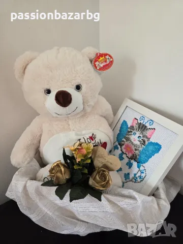 Рамкиран Диамантен Гоблен - Коте в чаша - Пеперуда, снимка 2 - Гоблени - 38556536