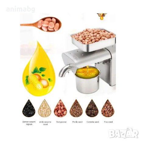 ANIMABG Автоматична маслена преса, Неръждаема стомана, Маслоизстисквачка, Студена и Топла, 800W, снимка 7 - Друга електроника - 43808128