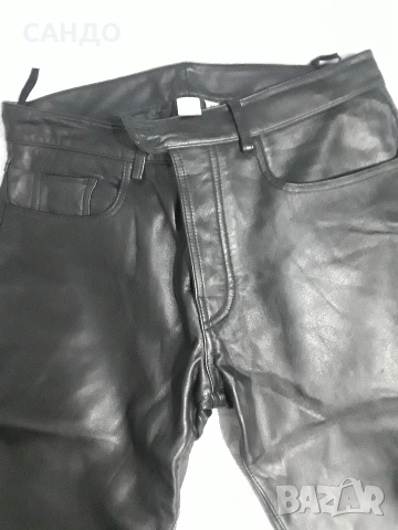 Мъжки кожен панталон , снимка 4 - Панталони - 53237182