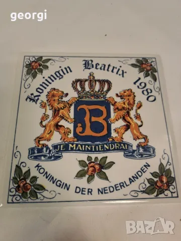 холандска декоративна цветна порцеланова плочка 25/4