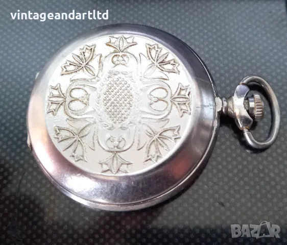 Колекционерски джобен часовник Молния, Мълния за слепи, работи, снимка 5 - Антикварни и старинни предмети - 47410149