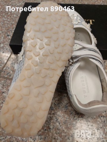 20% по-ниска цена! Обувки TwinSet, бели, естествена кожа, 37 номер., снимка 7 - Дамски ежедневни обувки - 39892651