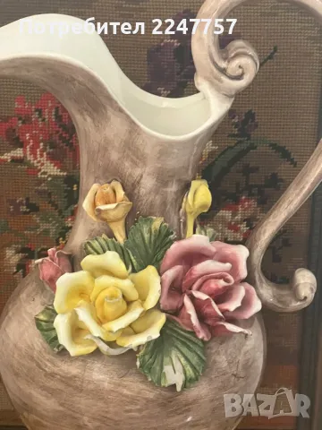 Ваза Bassano с 3Д рози , снимка 2 - Вази - 49573153