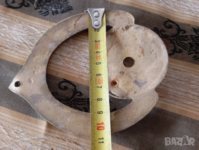 Месингова апликация подкова, снимка 4 - Други ценни предмети - 50809981