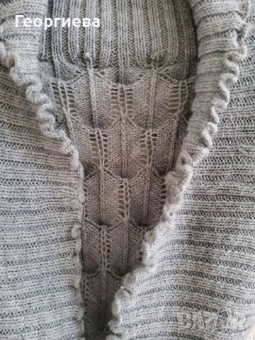 Сиво дамско плетено болеро, снимка 1