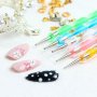 Комплект от 5 бр двустранни инструменти за точки с различни размери/маникюр, снимка 10