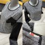 Дамска блуза / сива / кожени ръкави / джобове , снимка 1 - Блузи с дълъг ръкав и пуловери - 38978692